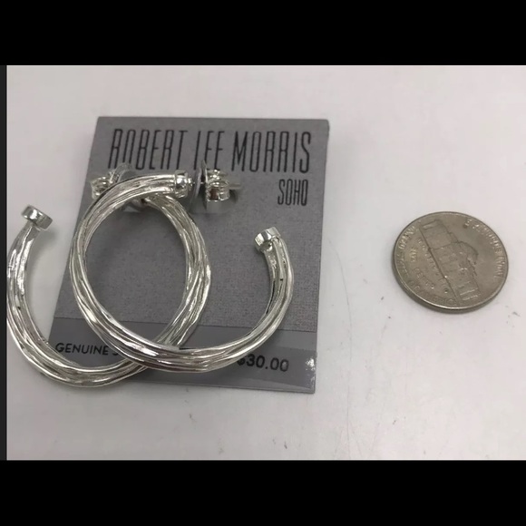 Robert Lee Morris Hoop Earings - Picture 3 of 4
